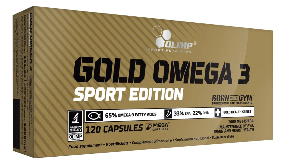 ⁦OLIMP GOLD OMEGA-3 SPORT EDITION 120 CAPS⁩ - الصورة ⁦2⁩