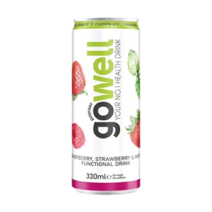 💧 مشروب فيتامين Gowell – نكهة الفراولة والليمون 🍓🍋 | 330 مل من الحيوية والنشاط